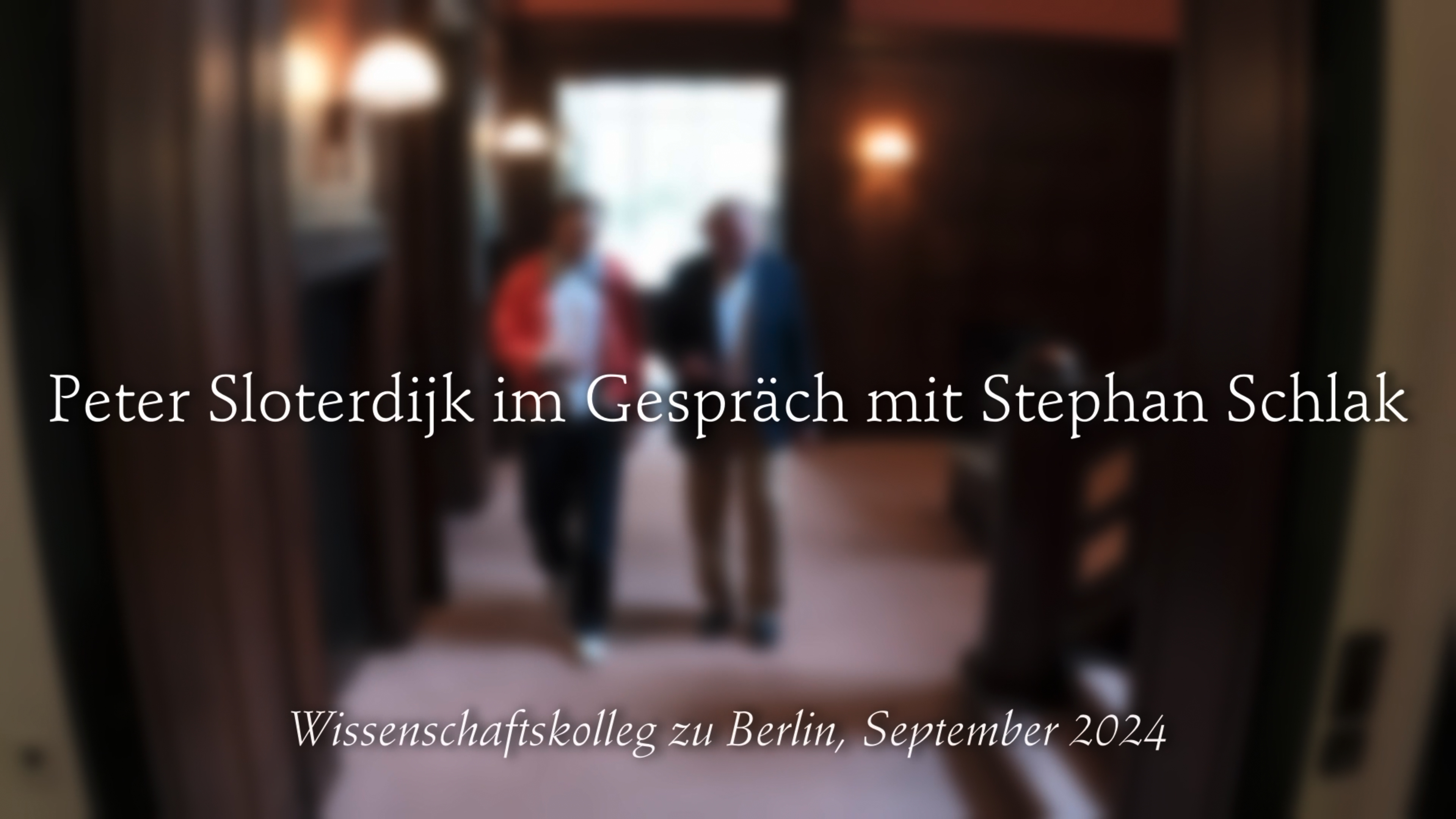 Videostill taken from "Unternehmen Unseld - Peter Sloterdijk im Gespräch mit Stephan Schlak"