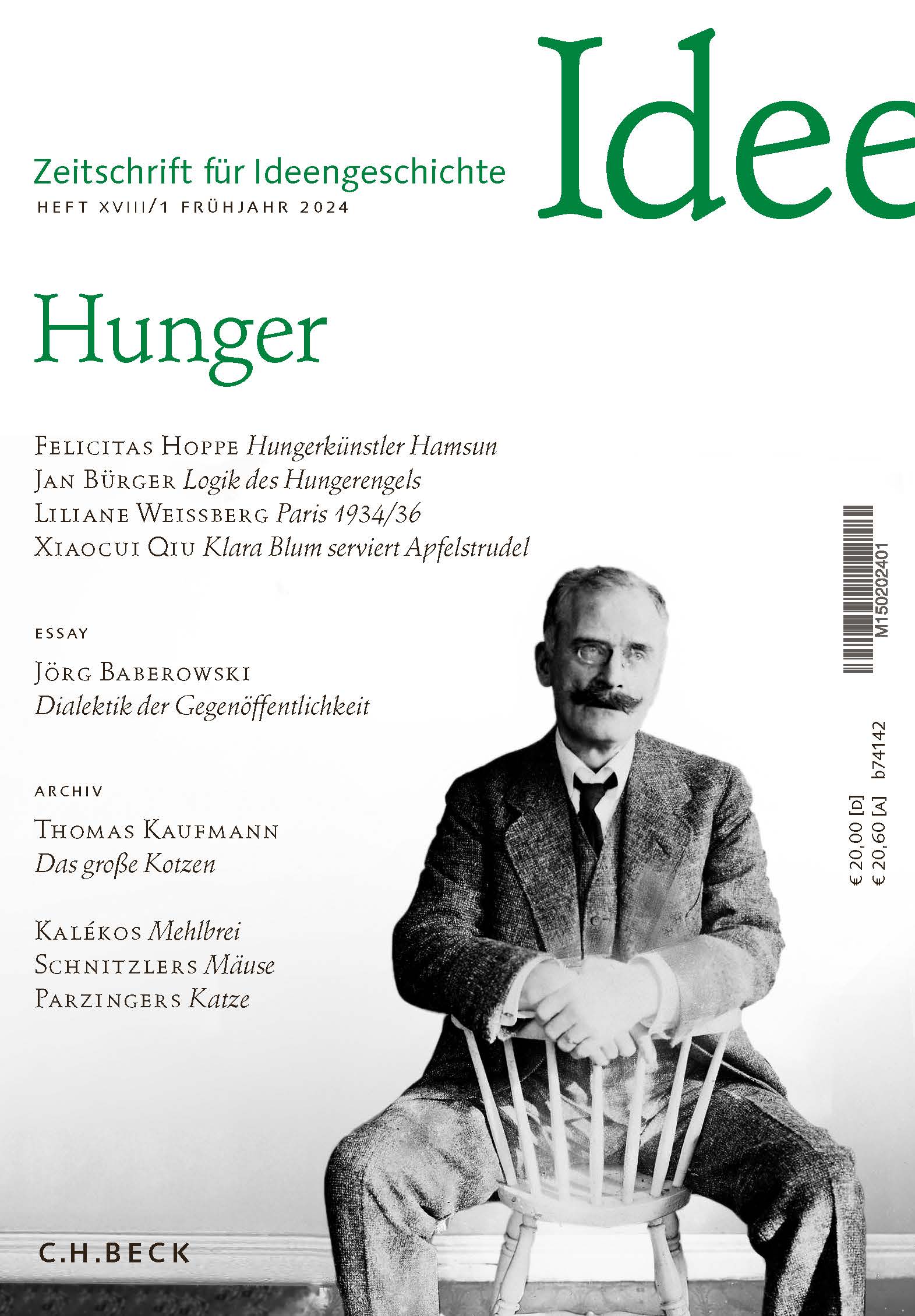 Cover von Heft XVIII/1 Frühjahr 2024