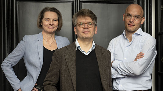 Portrait von Petra Schleiter, Christoph Möllers, Florian Meinel © Maurice Weiss