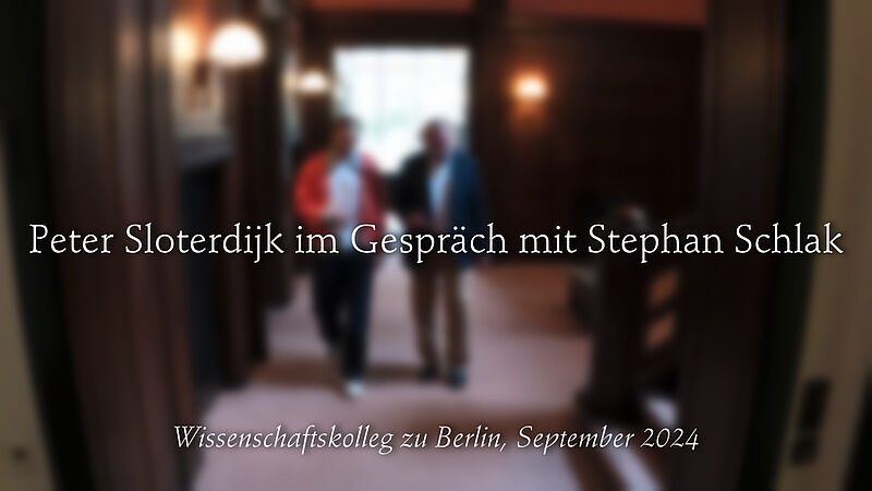 Videostill aus "Unternehmen Unseld - Peter Sloterdijk im Gespräch mit Stephan Schlak"